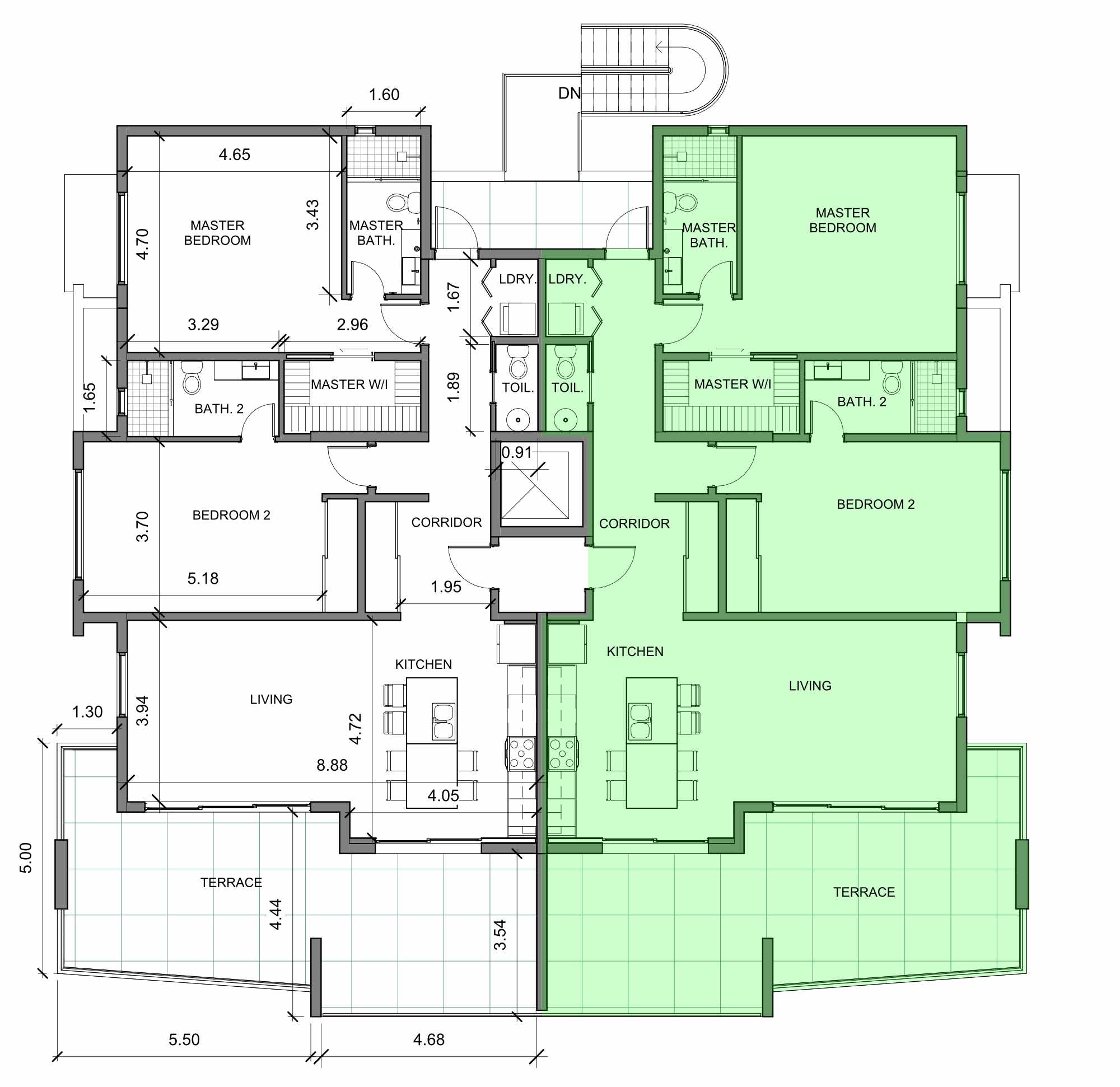 concord residence penthouse floorplan